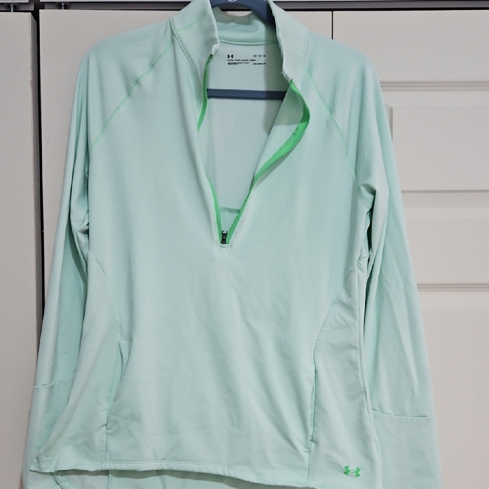 Under Armour Minty Green Half-Zip Pullover